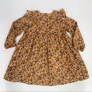 Bout’Chou frilled long sleeve floral dress